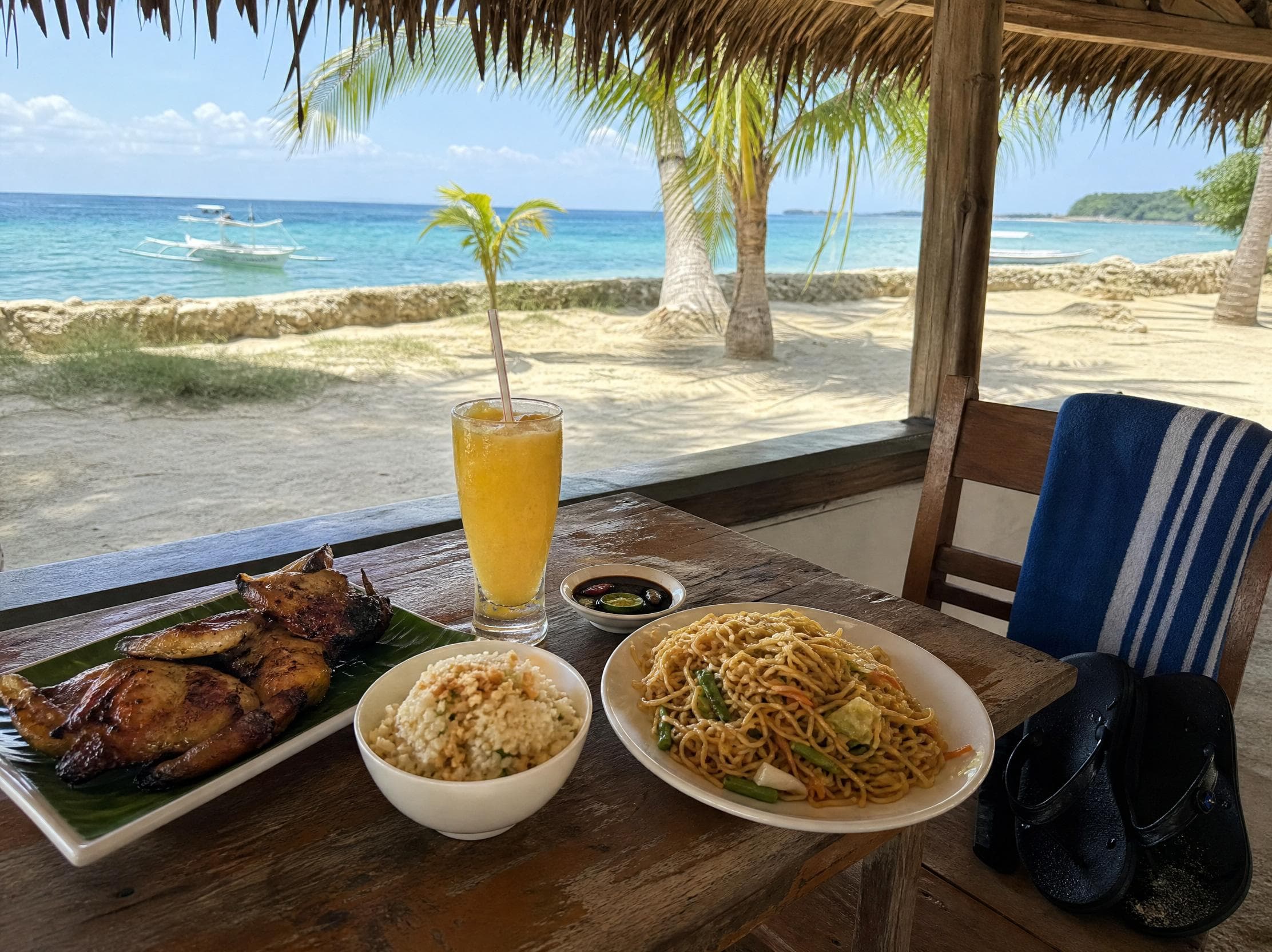 Lunch & dry off